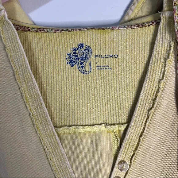 Pilcro Surplice Tunic Hoodie Yellow Size Small - Picture 8 of 8